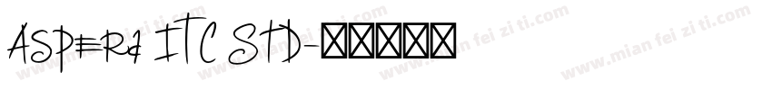 Aspera ITC Std字体转换